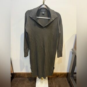 Tahari Charcoal Knit Dress